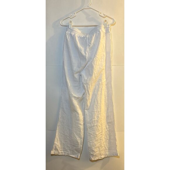 Blanco White wide leg gauze like pants (XXL) - Picture 3 of 10